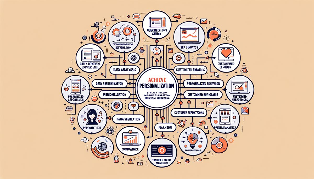 Illustration of various strategies for implementing personalization in digital marketing